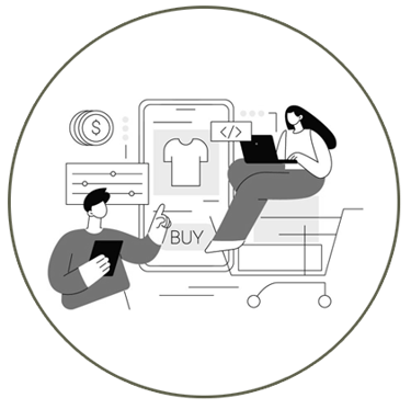 Full-suite digital marketing solutions infographic for online advertising and lead generation