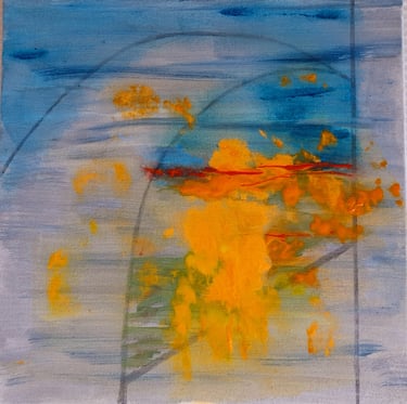 Peinture abstraite à l’acrylique sur toile – Lumière et nature Jacqueline Poitevin – Achat peinture