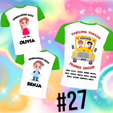 Remera para egresaditos de Jardin de Infantes