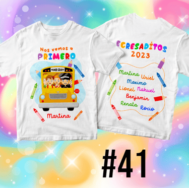 Remera para egresaditos de Jardin de Infantes