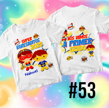 Remera para egresaditos de Jardin de Infantes