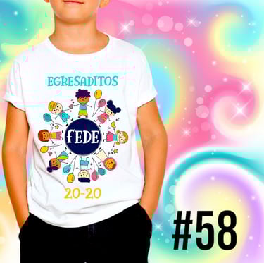 Remera para egresaditos de Jardin de Infantes