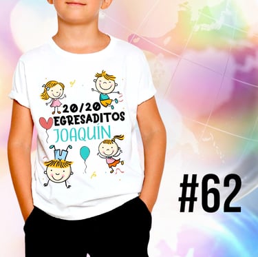 Remera para egresaditos de Jardin de Infantes