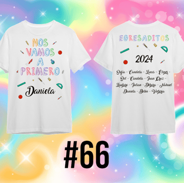 Remera para egresaditos de Jardin de Infantes