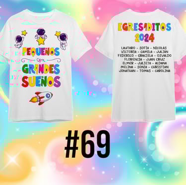 Remera para egresaditos de Jardin de Infantes