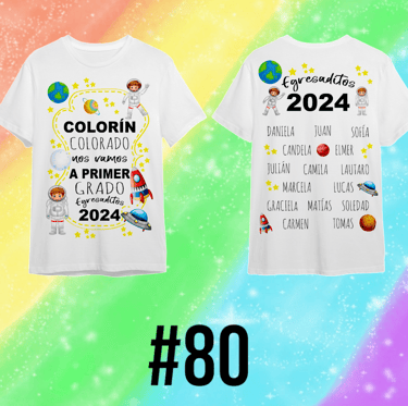 Remera para egresaditos de Jardin de Infantes