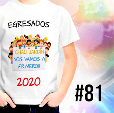 Remera para egresaditos de Jardin de Infantes