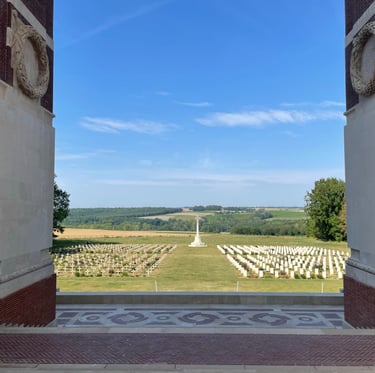 Thiepval war memorial, near Albert on the western front, France