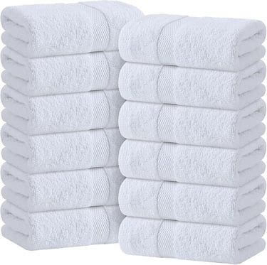 a stack of towels with a stack of towels