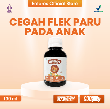 Enteros - Bantu Atasi Gejala Flek Paru pada Anak | Halal & BPOM 130ml
