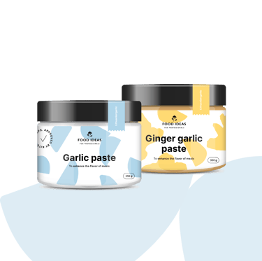 professional kitchen chefs, innovative food condiments, garlic paste, garlic spread