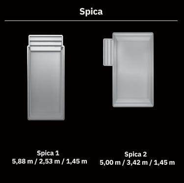 Ceramic de Luxe fiche technique modèle Spica / Pool concept piscines 79