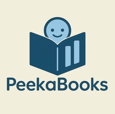 Logo of "Peekabooks", affordable accounting for UK businesses