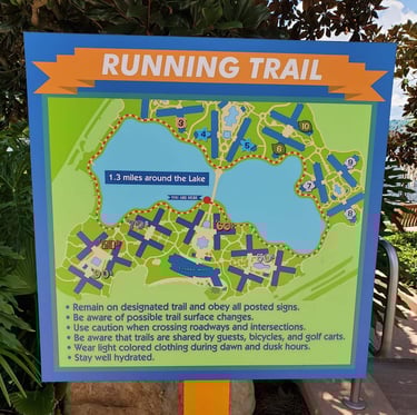 Disney's Art of Animation Pop Century Resort Running Trail
