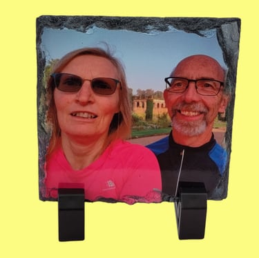 Picture of a personalised photo slate