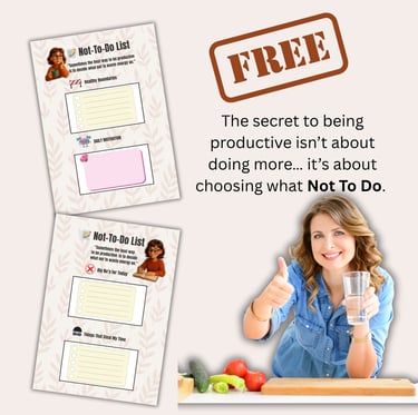 The Not To Do List Free Printable