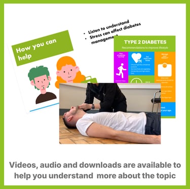 showing different resources, videos, audio and downloads.