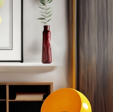 luminaire artisanal collection Bubble Light jaune pop