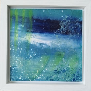 Held. 20 x 20 cm. Acrylic on board. £40
