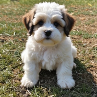 Mal-Shi Puppy in grass coming soon 4