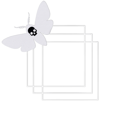 logo officiel de l'artiste, qui représente un papillon de nuit sphinx