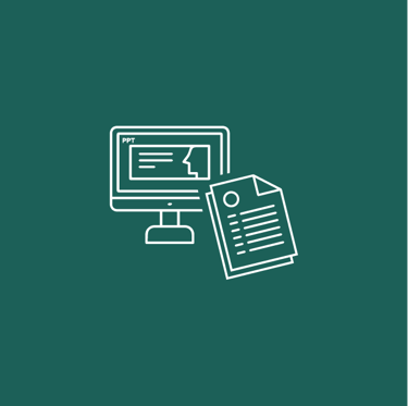 Icône mise en page – documents professionnels par Lucie Derrien, graphiste Rennes