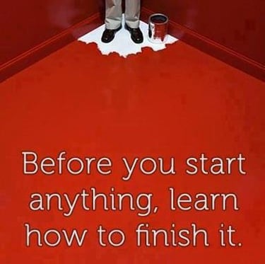 Learn how to finish before start