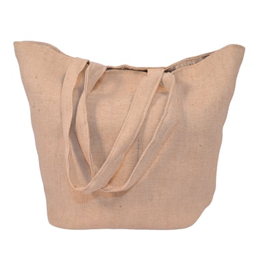 Reusable juco tote bag made of jute-cotton blend, ideal for shopping and daily use