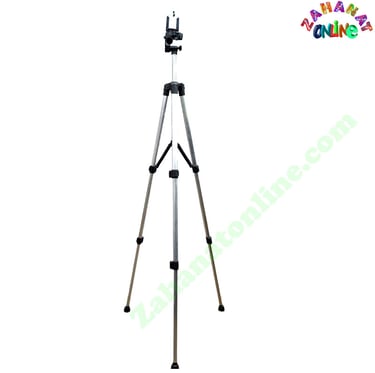 330A tripod stand for mobile, camera, and ring light with aluminum legs and swivel head