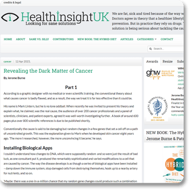 Health Insight UK - Jerome Burne - Mark Lintern