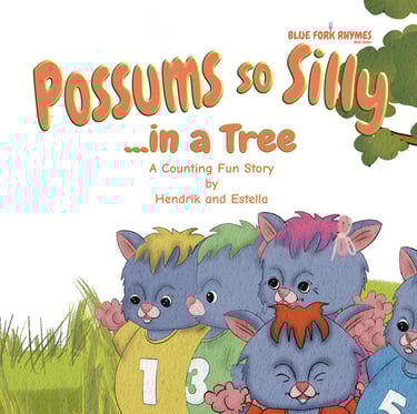 cover possums so silly in a tree counting opossums 1 to 5