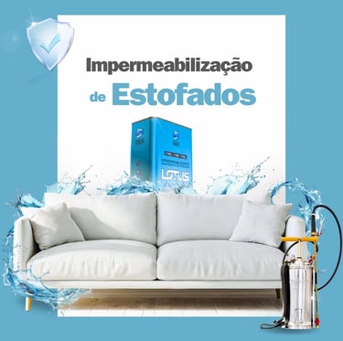 Impermeabilização de Estofados - Sofá protegido contra líquidos - equipamentos profissionais