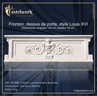 Fronton de porte FR125b