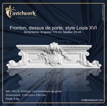 Fronton de porte FR115