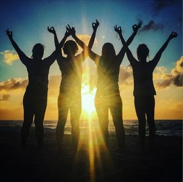 Yoga at sunrise