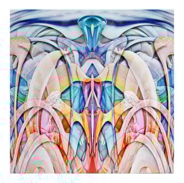 DeConstructed Photography, Abstract art, abstract photo, floral art, Epiphyllum Flower, 3D paper