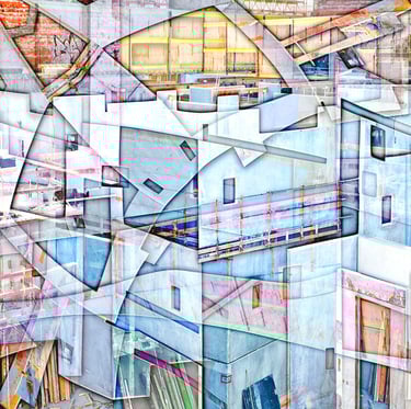 DeConstructed Photography, Abstract art, abstract photography, Construction Site art