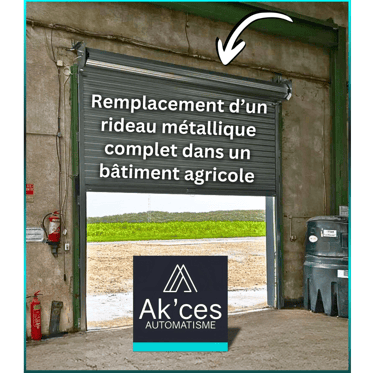 Remplacement d’un Rideau près de Tours en Indre-et-Loire