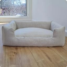 HempOrganicLife organic hemp pet bed — non-toxic, non-dyed hemp fabric with organic hemp fiber fill