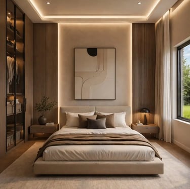 Contemporary Bedroom Ideas with Modern Elegance and a Calm, Restful Feel