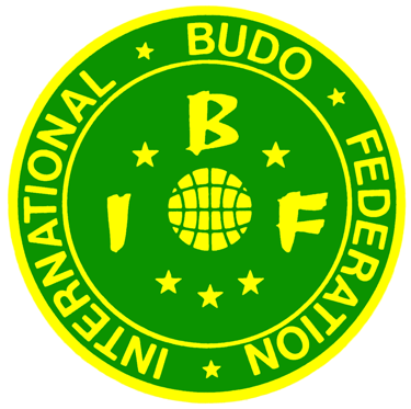 Official International Budo Federation IBF logo featuring green and yellow martial arts emblem.