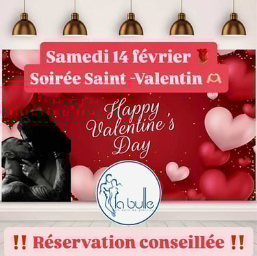 Soirée Saint Valentin La Bulle Sauna