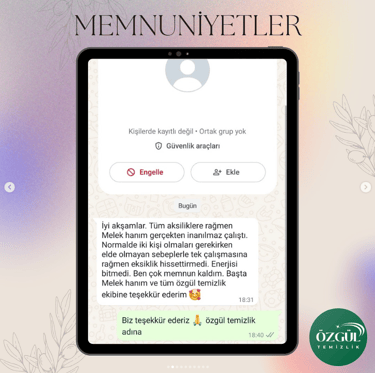 özgül temizlik yorum