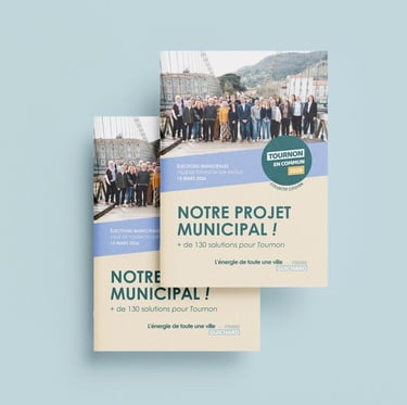 Couverture du PROJET MUNICIPAL de Tournon en Commun 2026