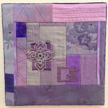 Untitled by Lu Peters. Art Quilt.