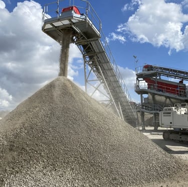 Tambang gravel silika