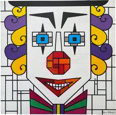 Toile tableau lampe Ligne couleurs maxime Risbourque