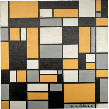 Toile tableau lampe Ligne couleurs maxime Risbourque