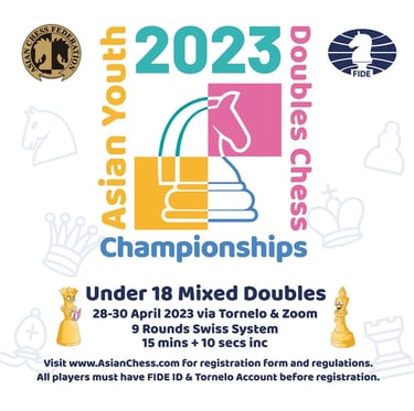 Asian Youth Online Mixed Doubles Chess Team Championship 2023. Asian Chess Federation