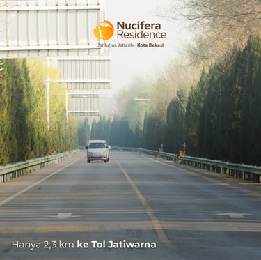 Nucifera Residence dekat dengan gerbang tol Jatiwarna